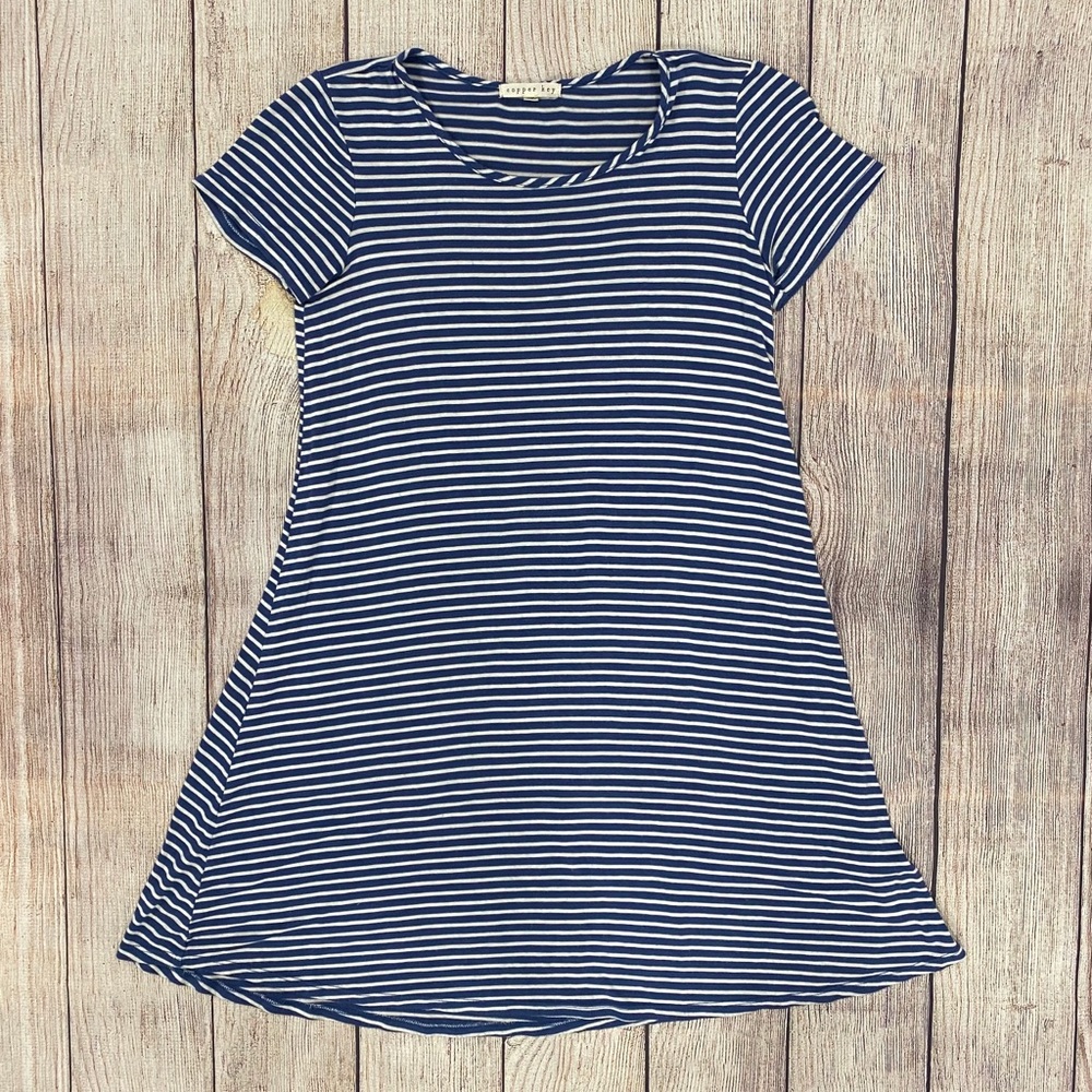 Copper Key Girls Striped T-shirt Dress